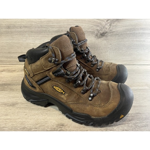 Keen Braddock AL Waterproof Mid Boots (Steel Toe) Breathable Leather Size 7D - Picture 1 of 11